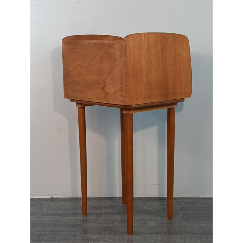 Vintage norwegian teak bedside table, 1960