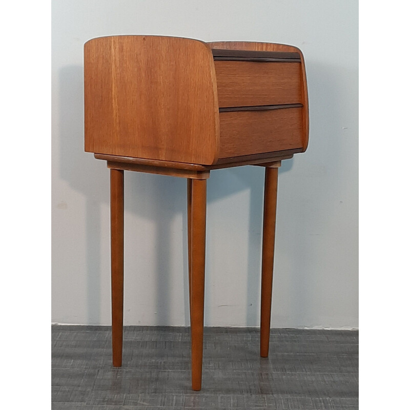 Vintage norwegian teak bedside table, 1960