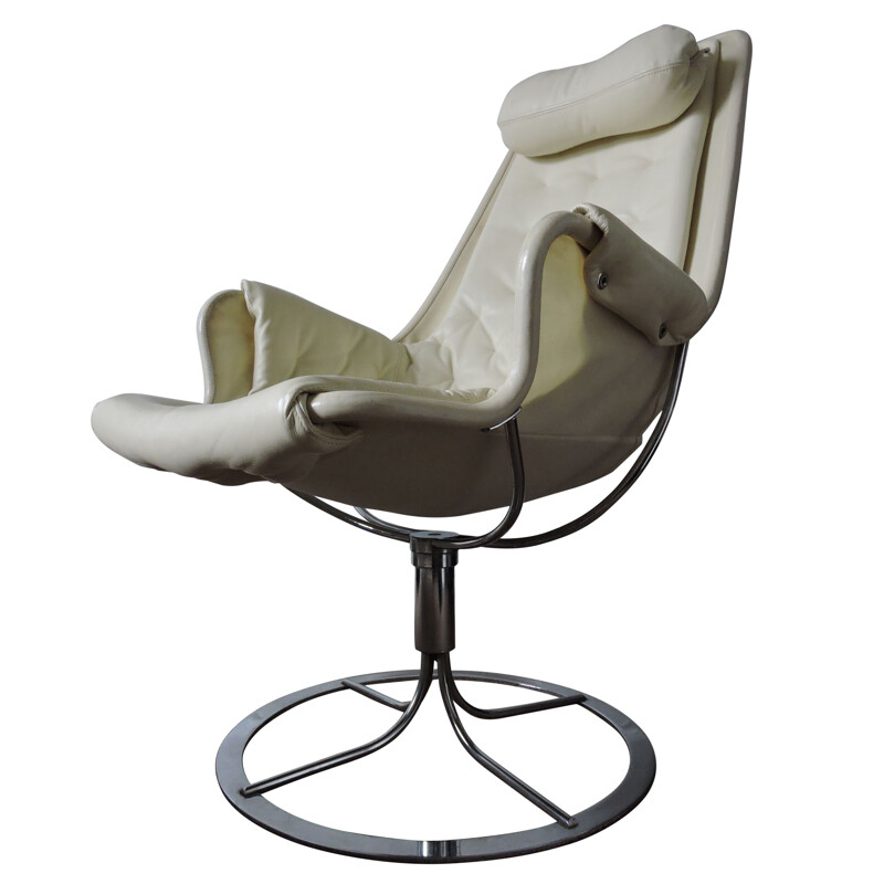White vintage Jetson armchair by Bruno Mathsson for DUX, 1970s