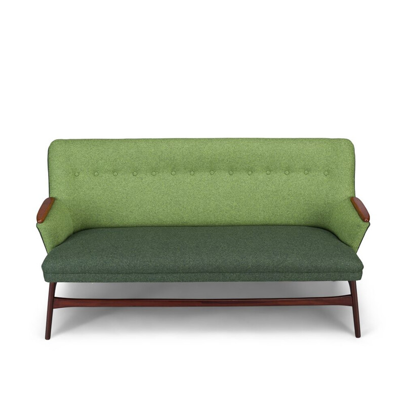 Danish green vintage sofa from CFC Silkeborg, 1960s