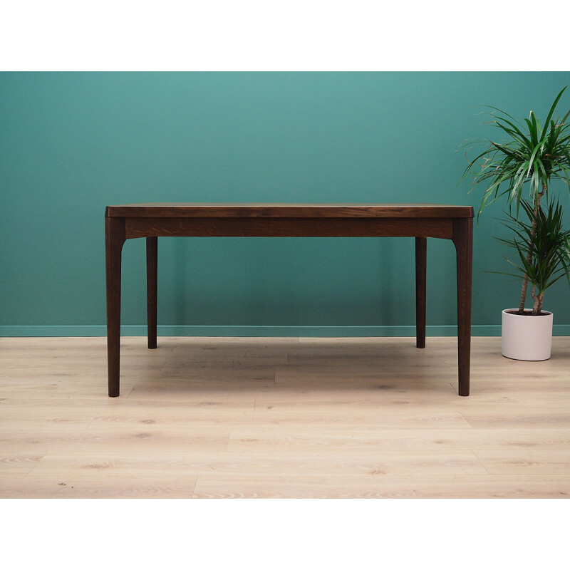 Oak vintage table by H. Kjaernulf, 1970s