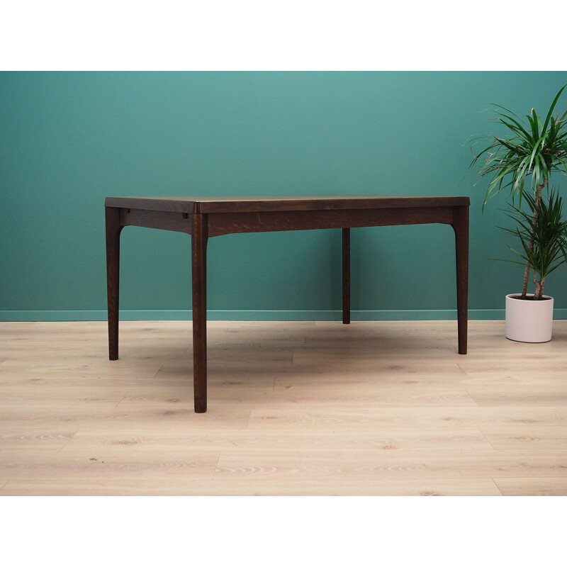 Oak vintage table by H. Kjaernulf, 1970s