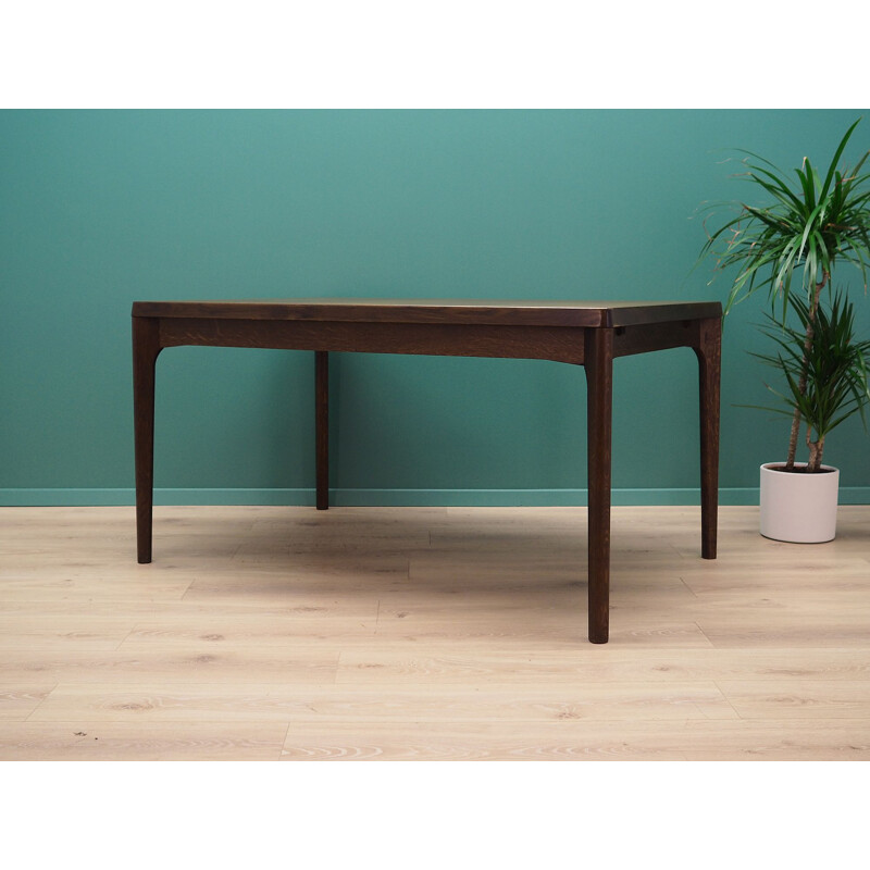 Oak vintage table by H. Kjaernulf, 1970s