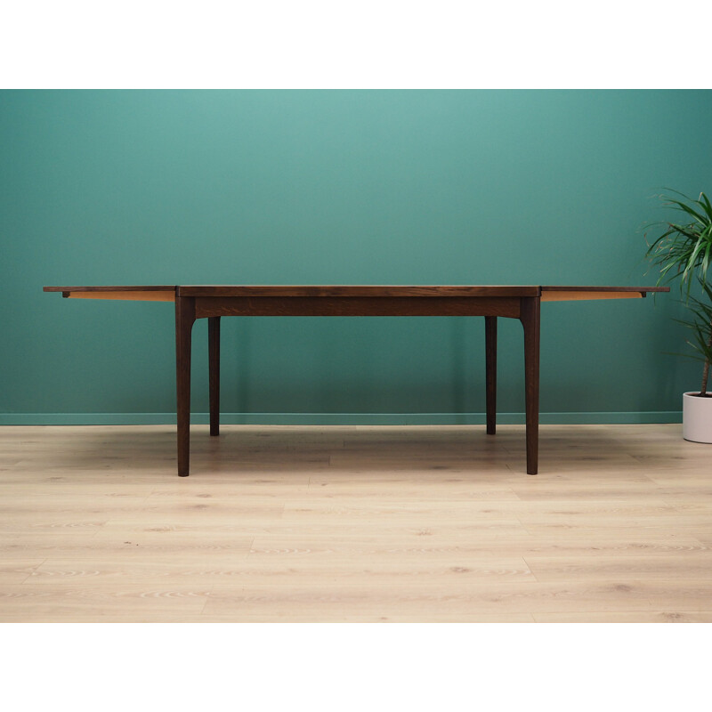 Oak vintage table by H. Kjaernulf, 1970s