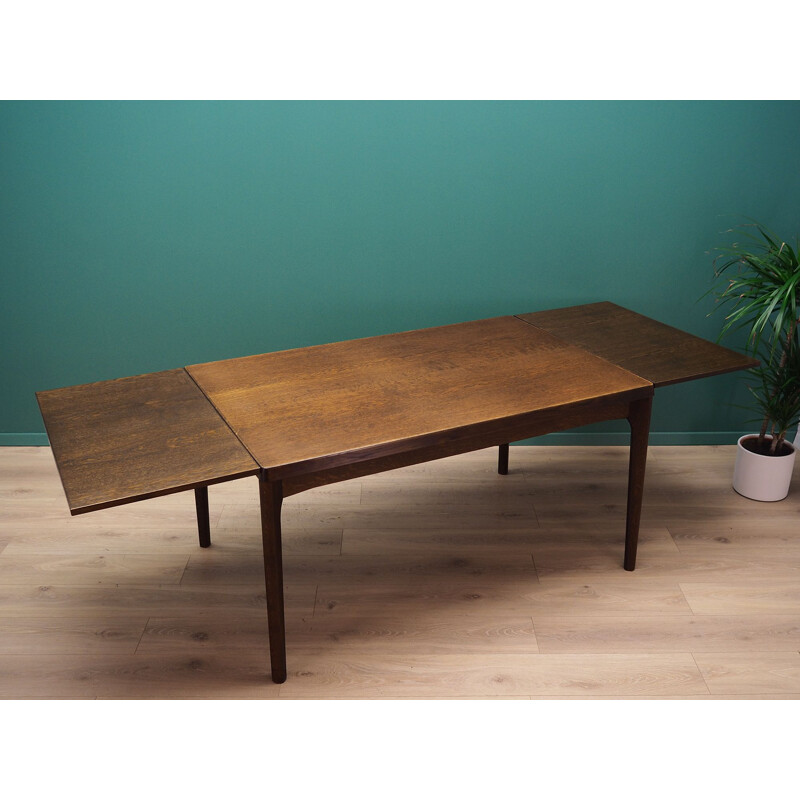 Oak vintage table by H. Kjaernulf, 1970s