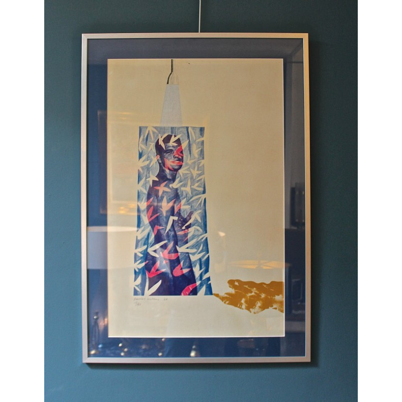 Mid century pop art silkscreen n13/40, David HOCKNEY - 1964