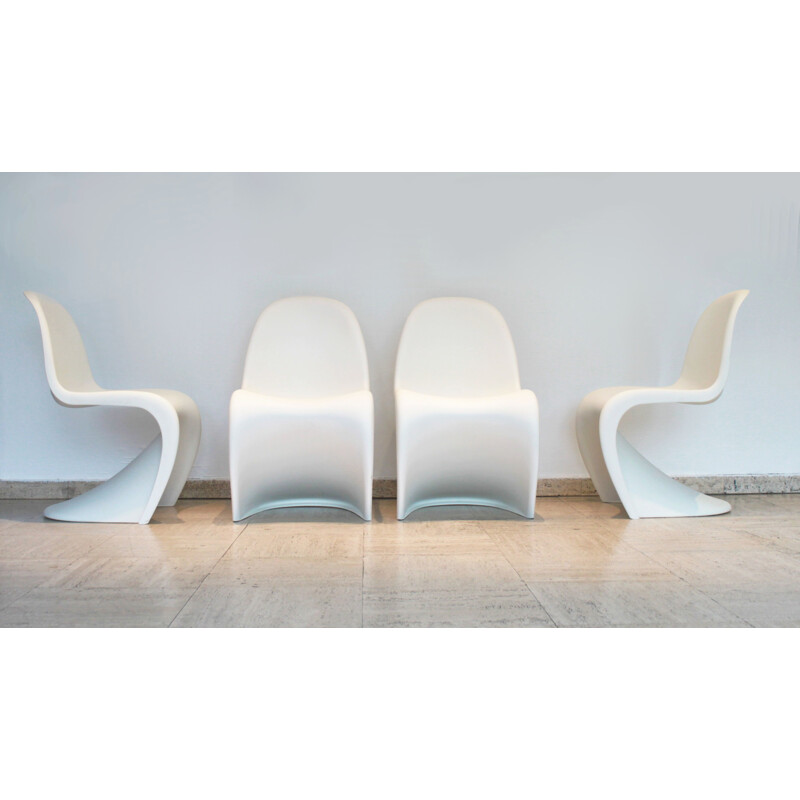Set of 4 Panton chairs by Verner Panton for Vitra, 1999
