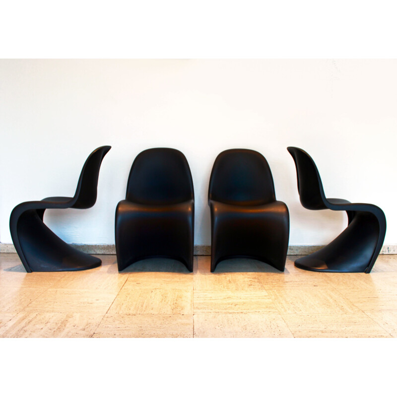 Set of 4 Panton chairs by Verner Panton for Vitra, 1999