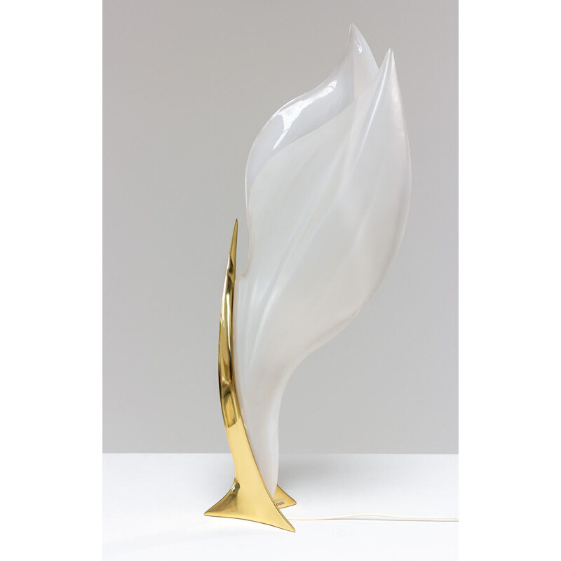 Arum flower lamp by Maison Rougier, 1970s