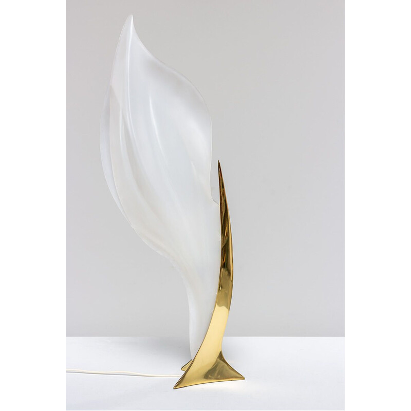 Arum flower lamp by Maison Rougier, 1970s