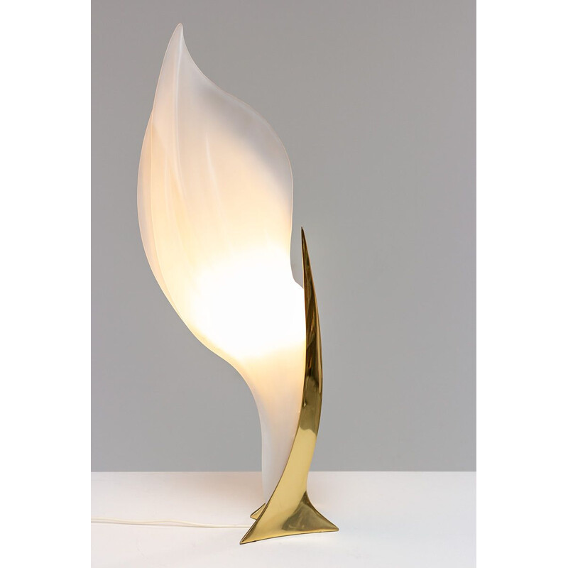 Arum flower lamp by Maison Rougier, 1970s