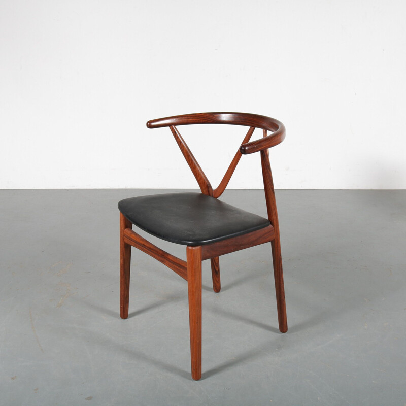 Rosewood vintage dining chairs, by Henning Kjaernulf for Bruno Hansen, Denmark, 1960s