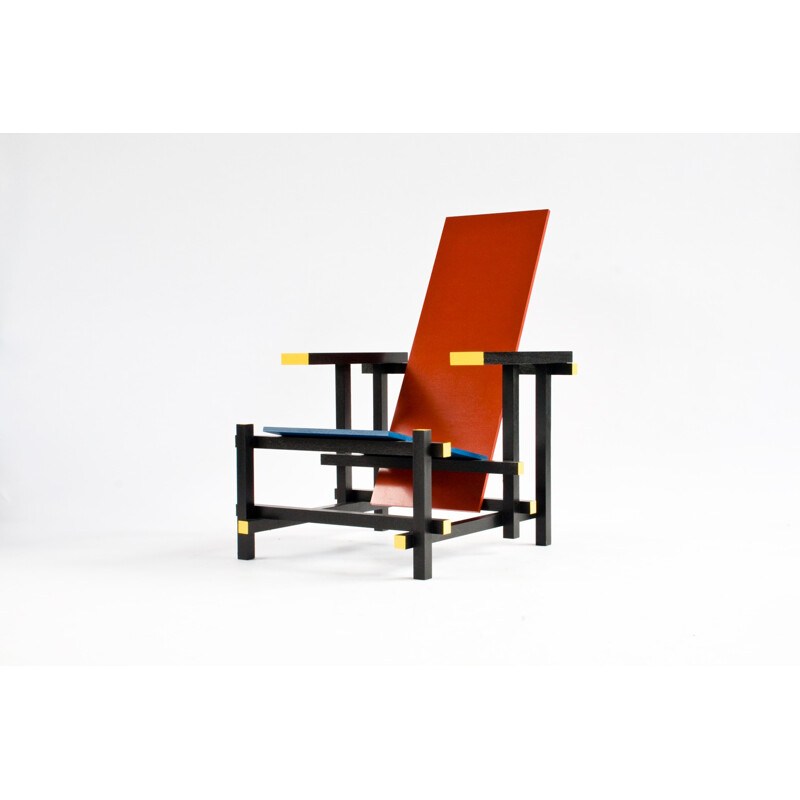 Red and blue arm chair, Gerrit RIETVELD - 1930s