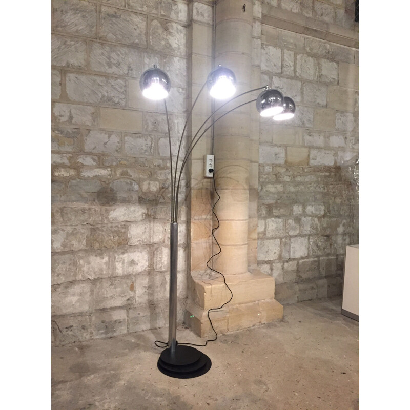 Vintage floor lamp "Lily of the valley" by Gioffredo Reggiani