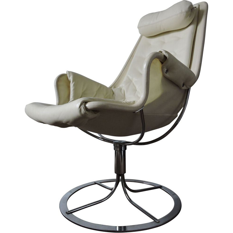 White vintage Jetson armchair by Bruno Mathsson for DUX, 1970s