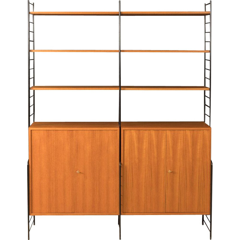Vintage wall shelving system, WHB 1960s