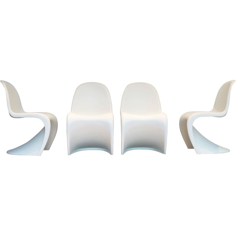 Set of 4 Panton chairs by Verner Panton for Vitra, 1999