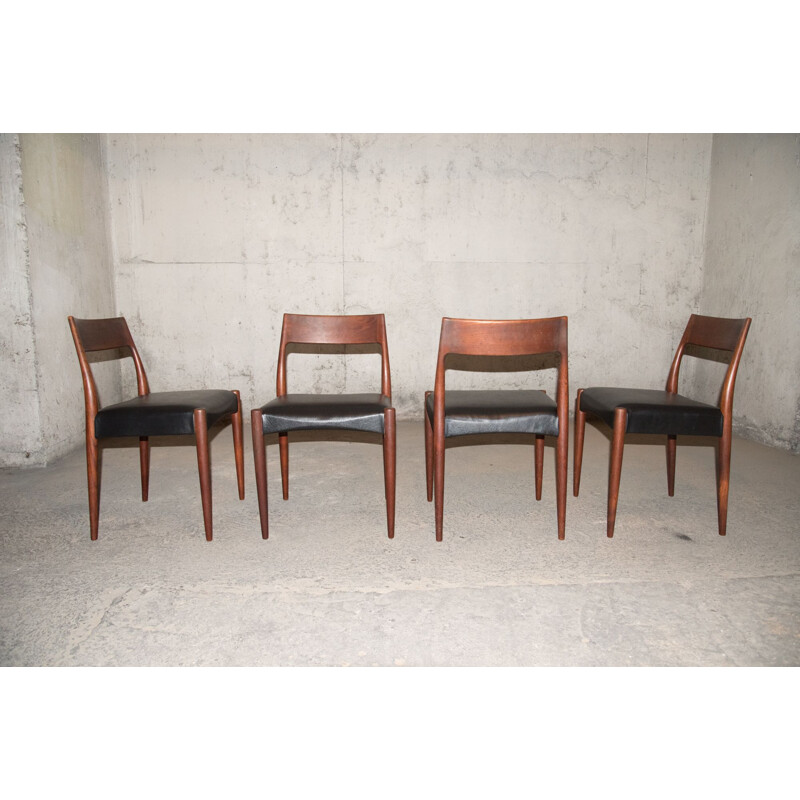 Set of 4 vintage chairs, model MK175, 1961