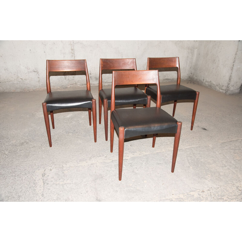 Série de 4 chaises vintage, modèle MK175, 1961