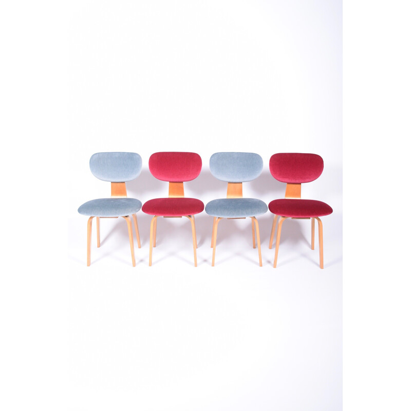 Suite de 4 chaises Pastoe "SB03", Cees BRAAKMAN - 1960