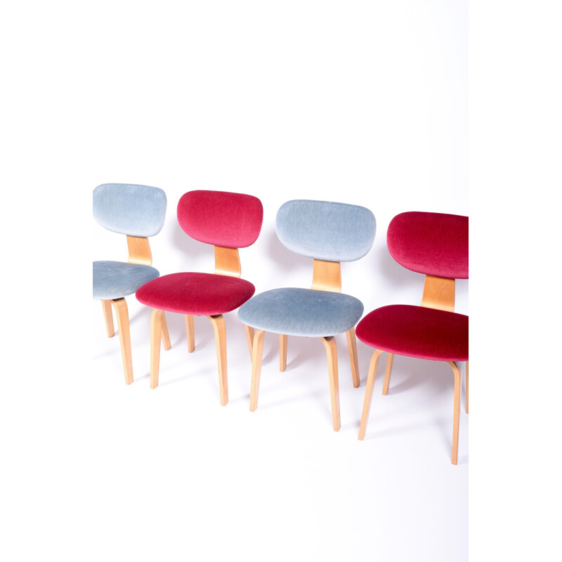 Set of 4 "SB03" Pastoe chairs, Cees BRAAKMAN - 1960s