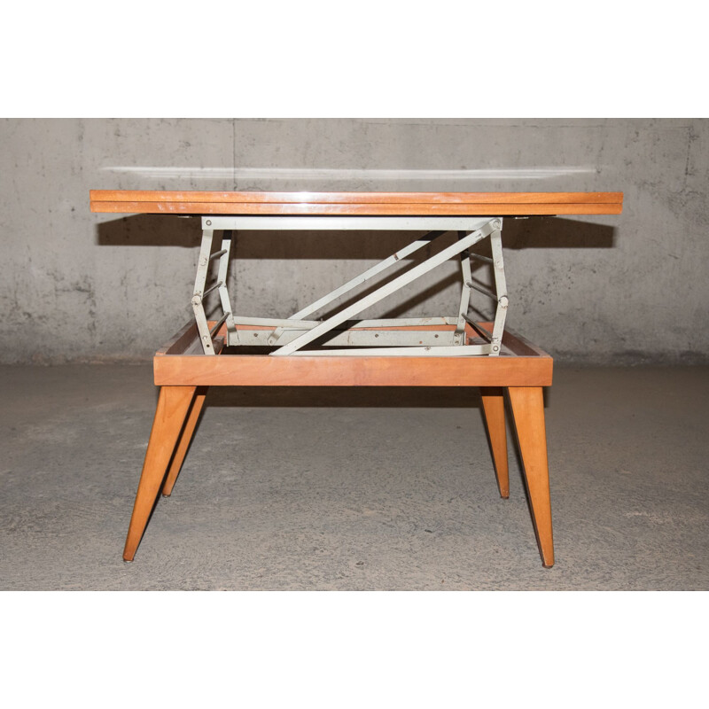 Vintage convertible table Albert Ducrot 1950