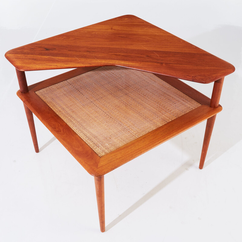 Vintage coffee table in teak "Minerva" by Peter Hvidt - Orla Molgaard-Nielsen, 1960s