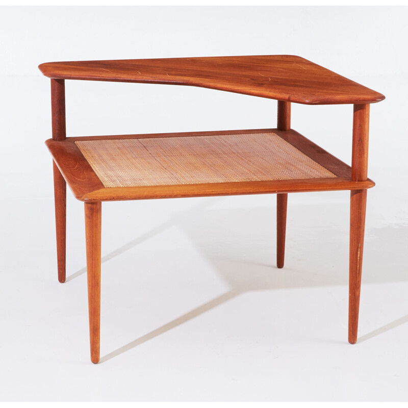 Vintage coffee table in teak "Minerva" by Peter Hvidt - Orla Molgaard-Nielsen, 1960s