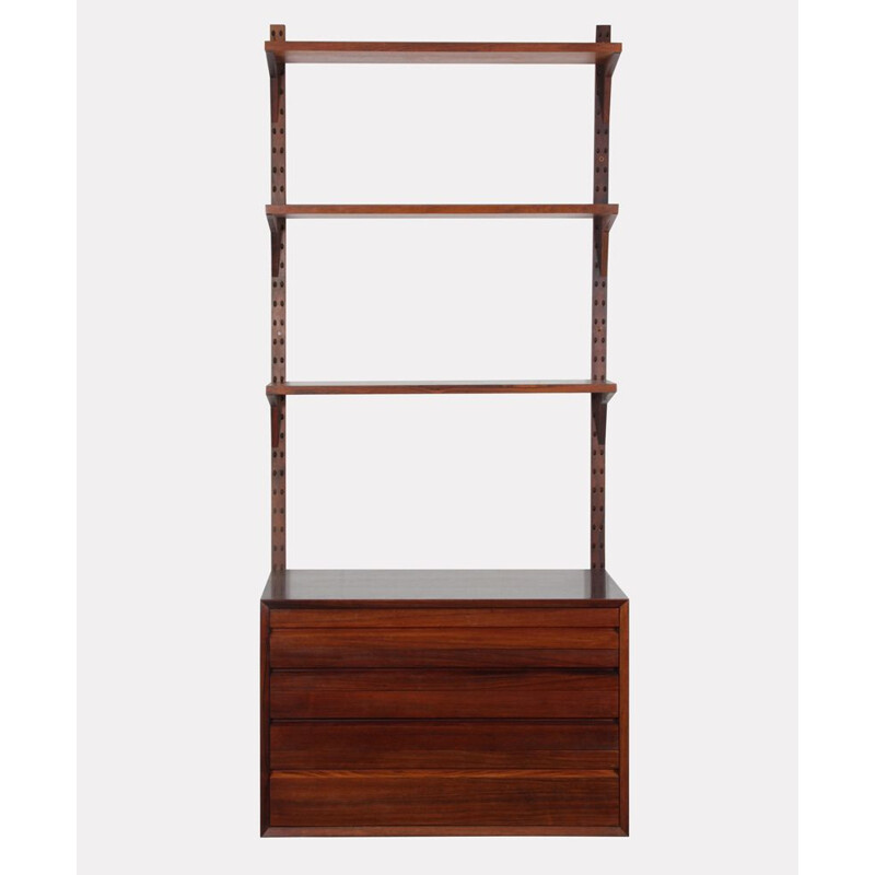 Vintage Scandinavian rosewood wall shelf by Poul Cadovius, 1960