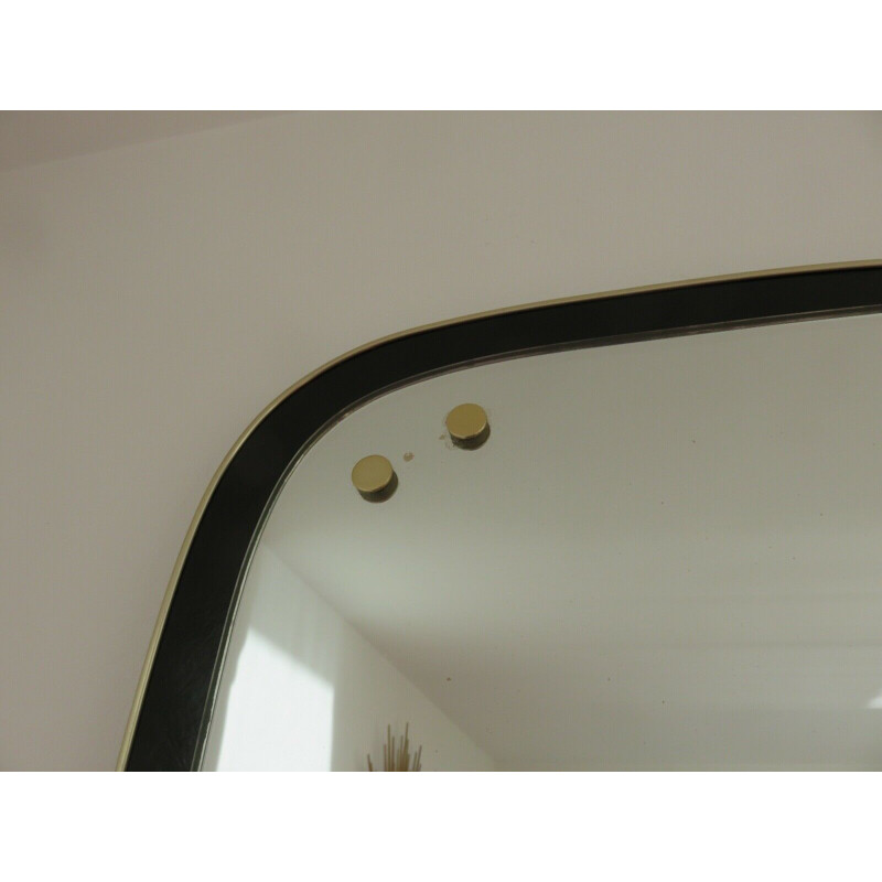 Asymmetrical vintage modernist free-form mirror 1950-1960