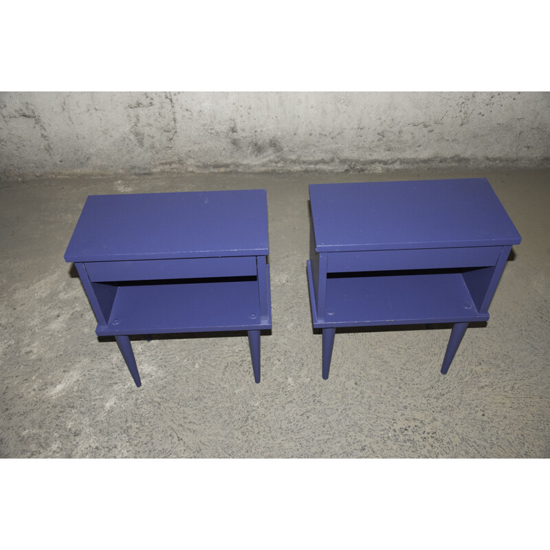 Pair of 1960's vintage bedside tables