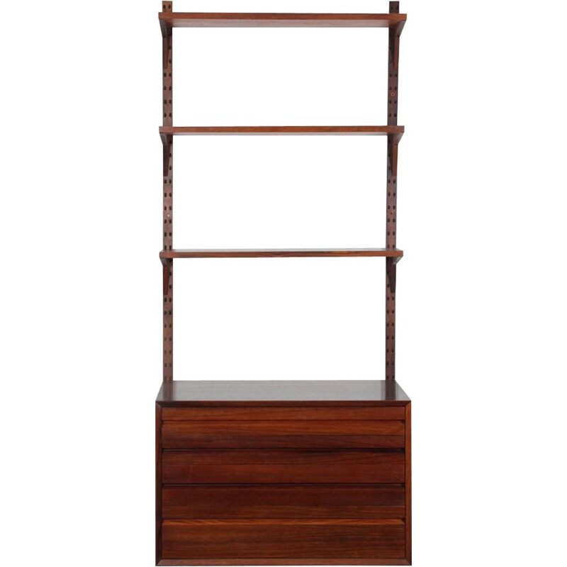 Vintage Scandinavian rosewood wall shelf by Poul Cadovius, 1960