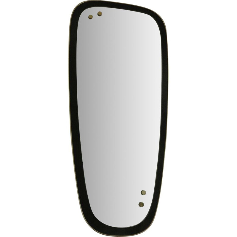 Asymmetrical vintage modernist free-form mirror 1950-1960
