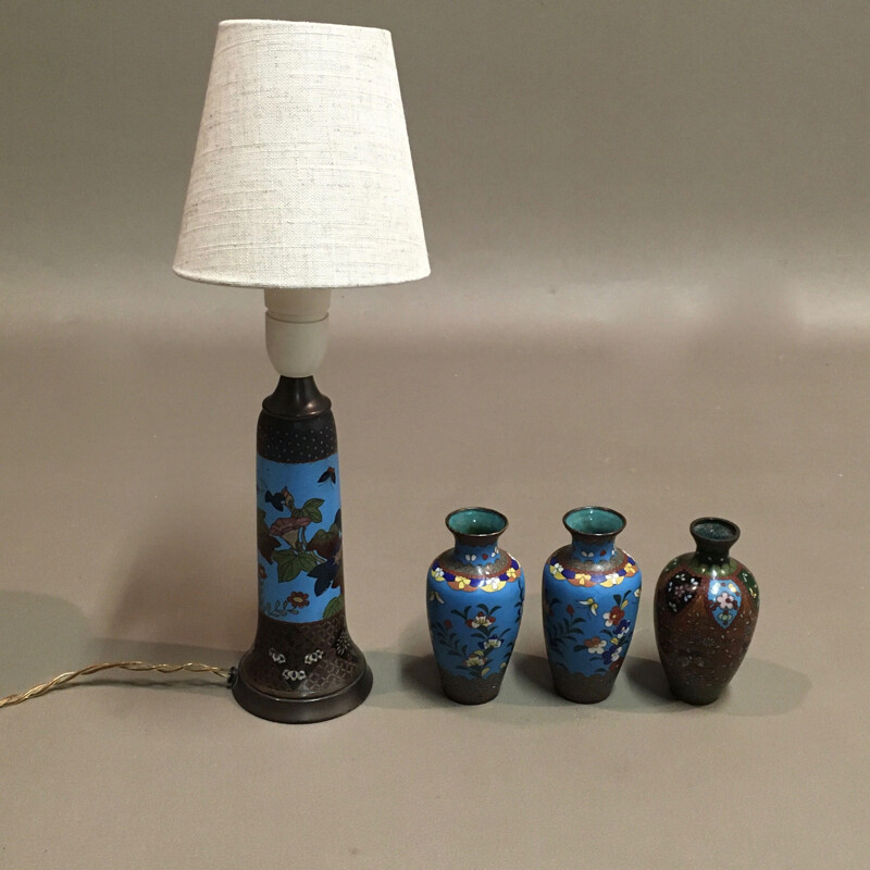 Set of 4 vintage pieces in Scandinavian design, 1950 