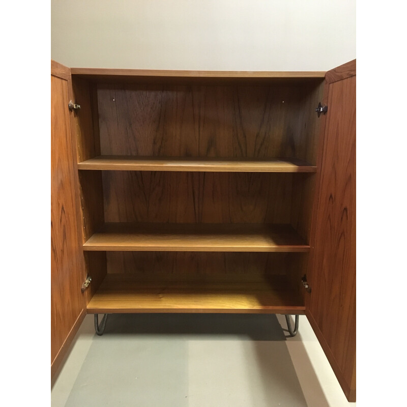 Vintage desk and its modular chest of drawers by HW Klein, 1950