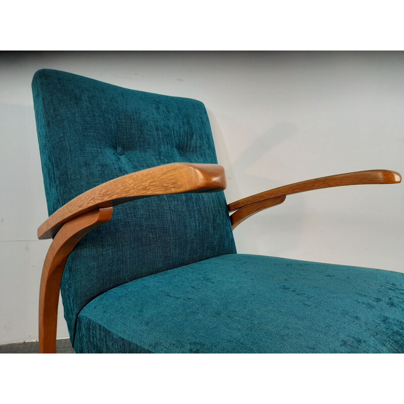 Coppia di poltrone vintage Halabala di Thonet, Cecoslovacchia 1930