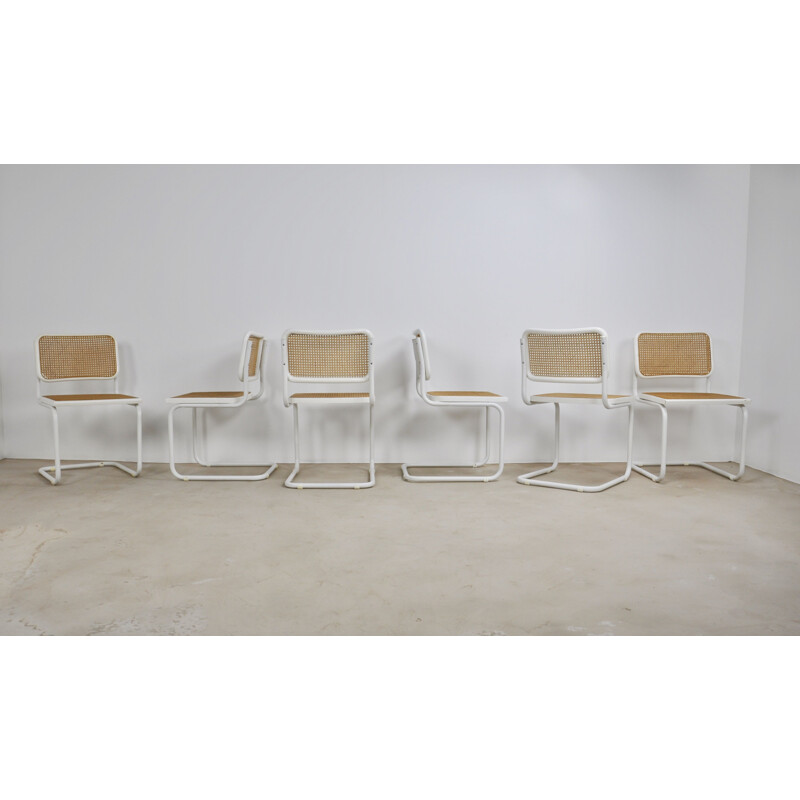 Ensemble de 6 chaises vintage B32 Par Marcel Breuer