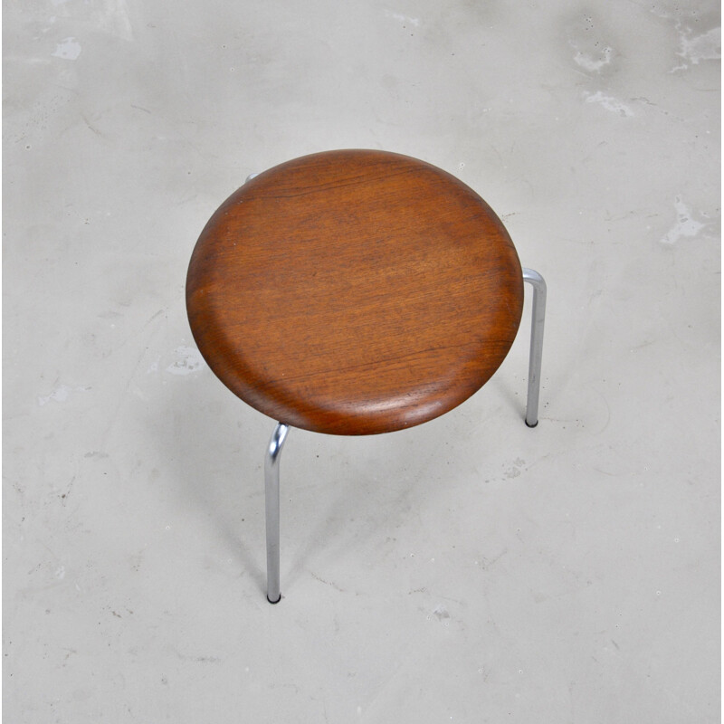 Tabouret vintage modèle 3170 par Arne Jacobsen pour Fritz Hansen, 1950