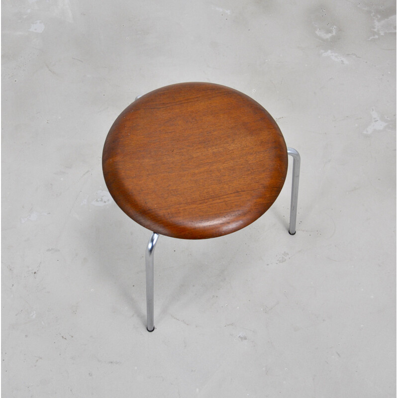 Vintage stool model 3170 by Arne Jacobsen for Fritz Hansen, 1950's