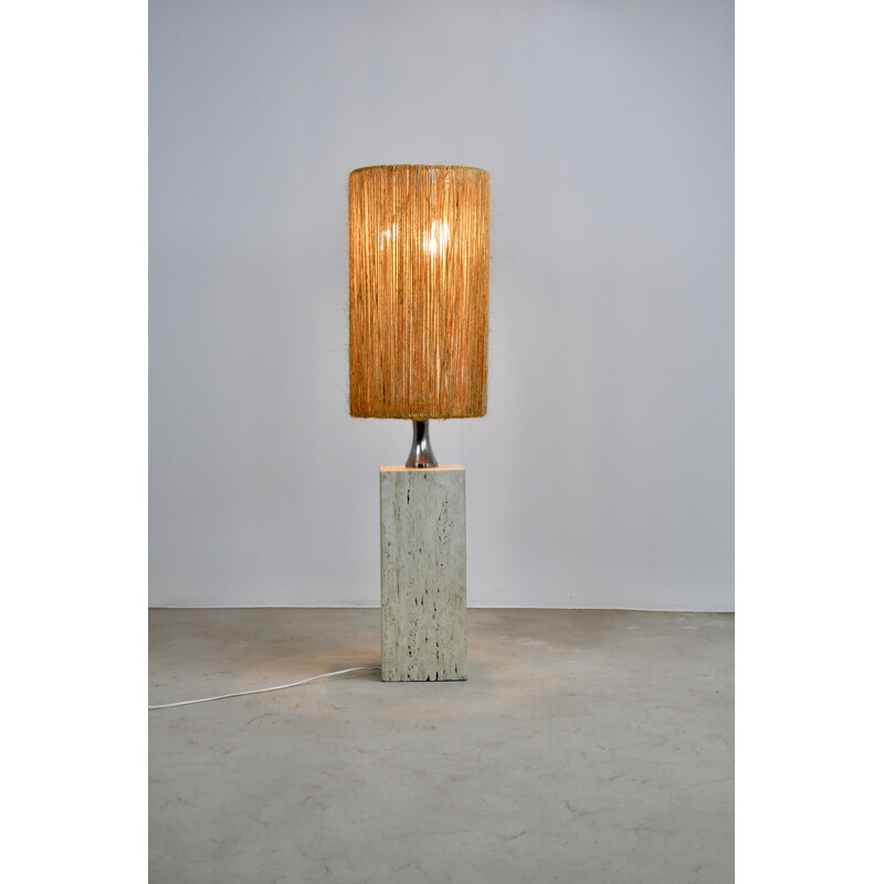 Vintage Italian travertine lamp 1960