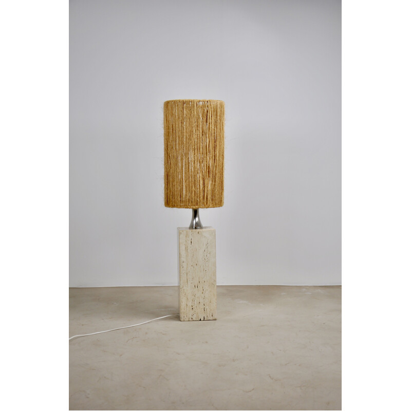 Vintage Italian travertine lamp 1960