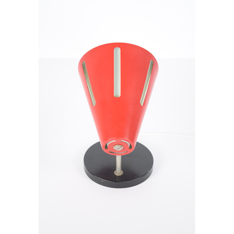 Lampe à poser ou applique Hala Zeist rouge, H. BUSQUET - 1950