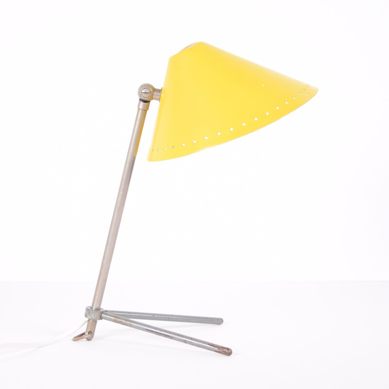 Lampe à poser "Pinokkio" Hala Zeist jaune, H. BUSQUET - 1950