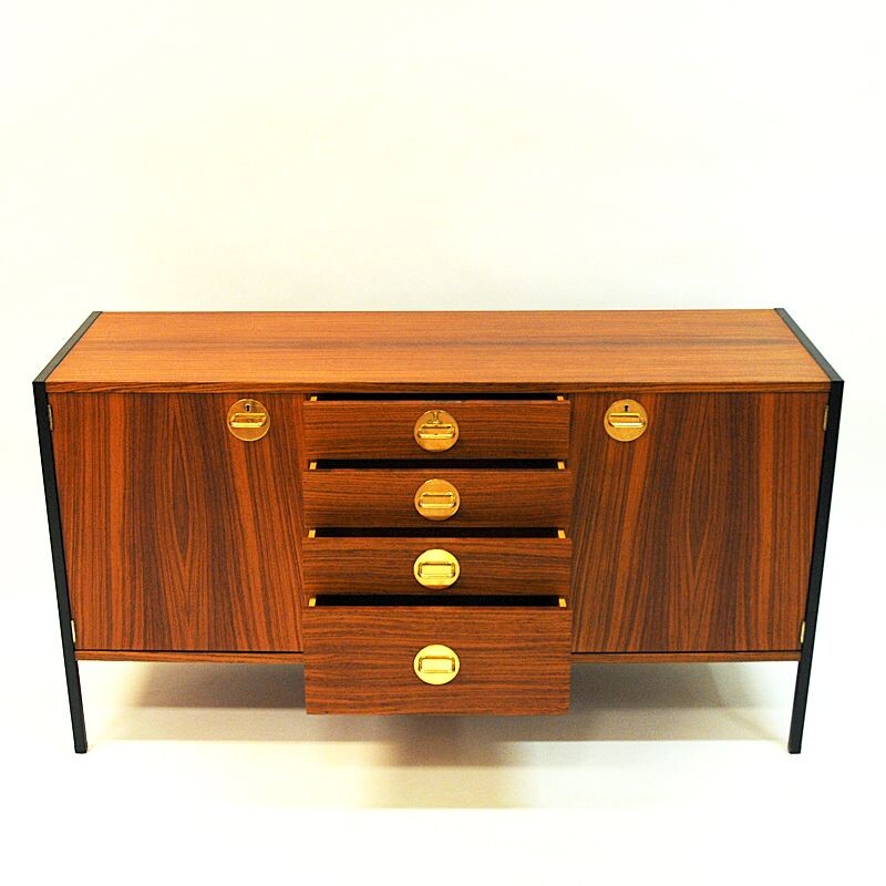 Vintage teak sideboard Triva by Erik Herløw for NK, Sweden, 1960s