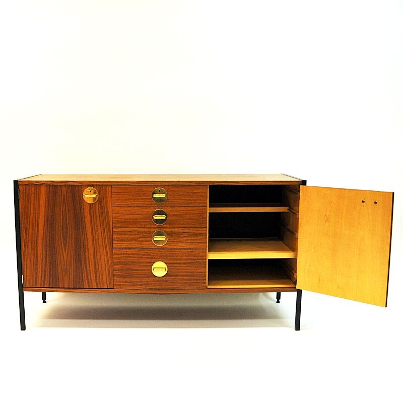 Vintage teak sideboard Triva by Erik Herløw for NK, Sweden, 1960s