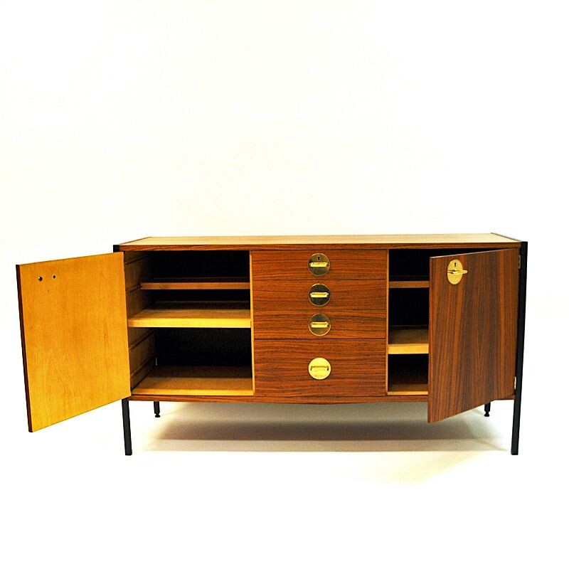 Buffet vintage en teck Triva d'Erik Herløw pour NK, Suède, 1960