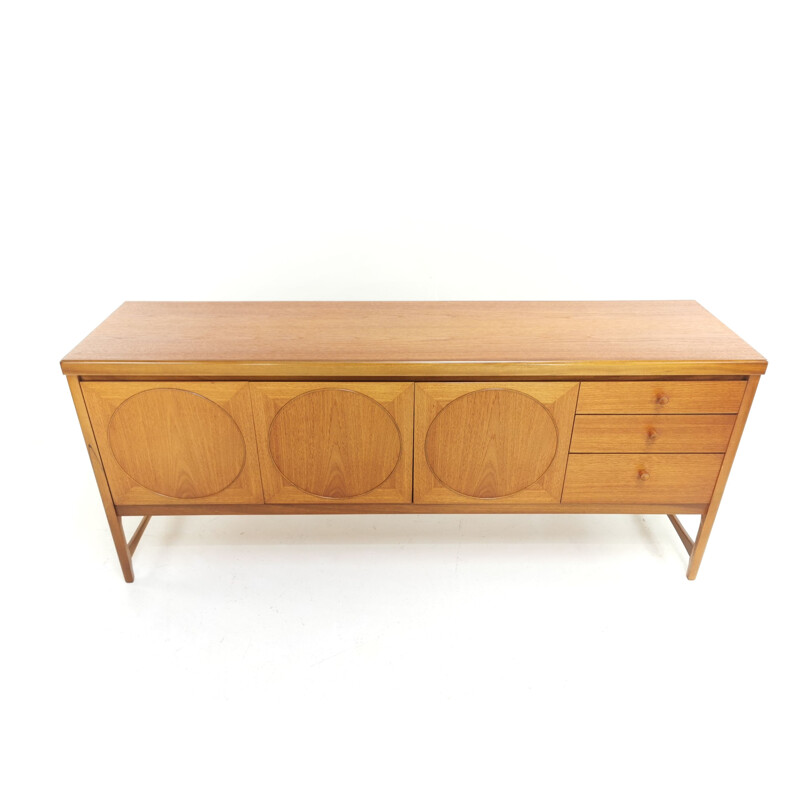 Buffet vintage Nathan Circles en teck, 1960-1970 