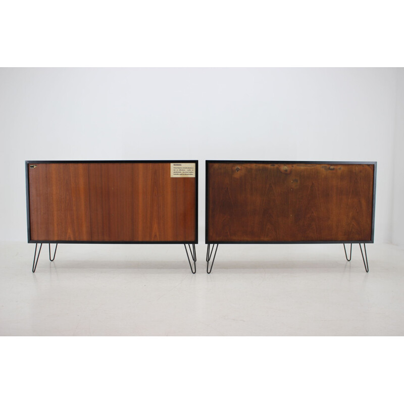 Pair of rosewood vintage sideboard by Omann Jun, 1960s