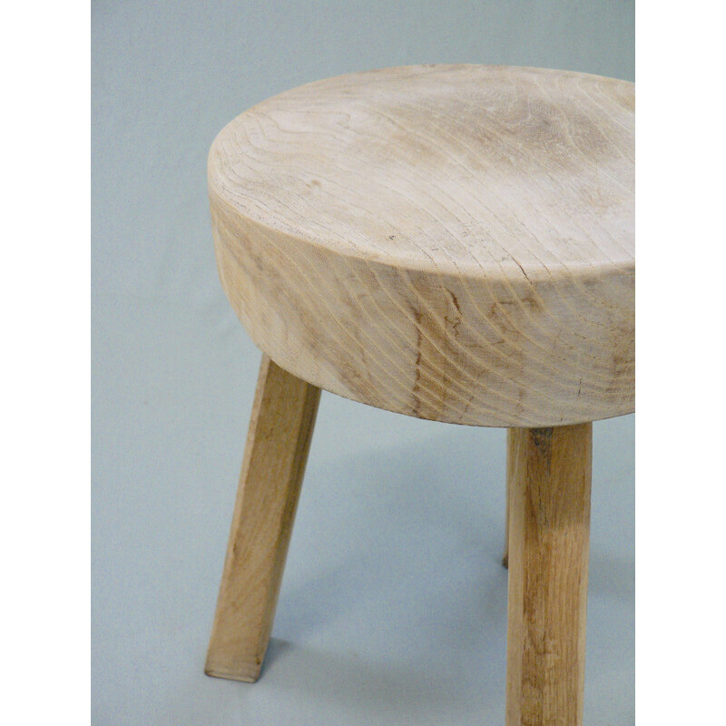 Tabouret vintage en chêne, 1950