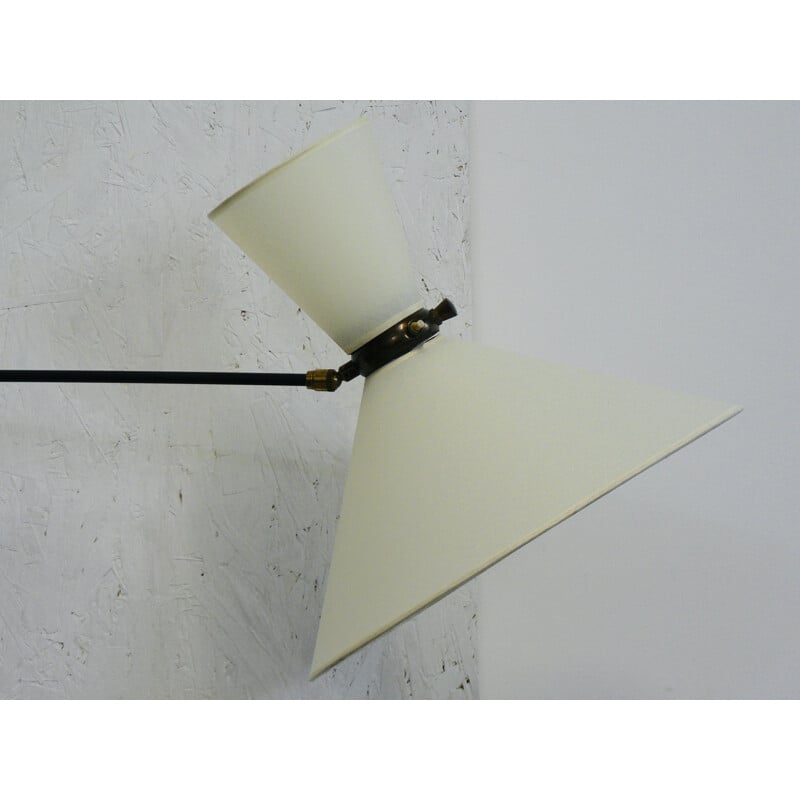 Diabolo wall lamp by René Mathieu for Lunel